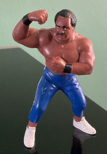 WCW Galoob Ron Simmons UK Exclusive White stripe Wrestling Figure + Belt WWF WWE