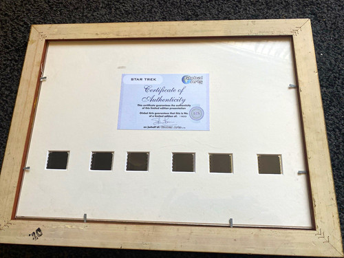 Star trek mounted - film, cells