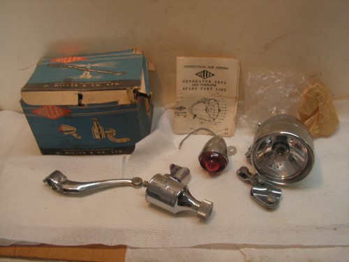 Vintage miller bicycle light - vintage,
