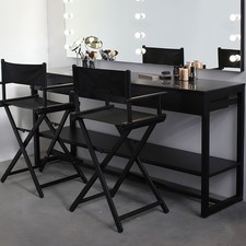 Folding Portable Tall Makeup Artist Directors 300lbs Capacity Professional Chair