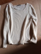 Ellie Louise Cream Jumper, Size M