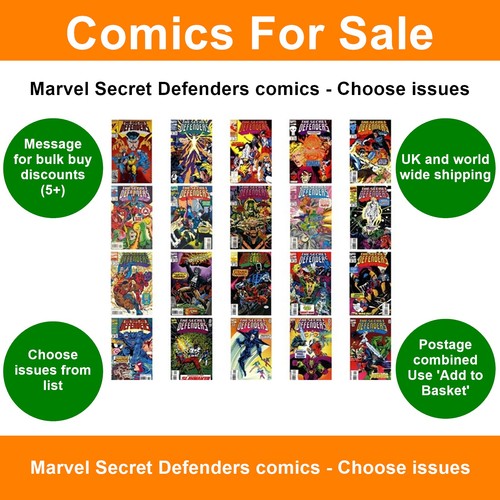 Marvel secret defenders comics - marvel,