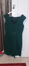 Luisa SPAGNOLI Women's Green Dress UK Size 10