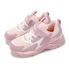 Fila J821Z Pink White Kids Youth Running Jogging Casual Strap Shoes Sneakers