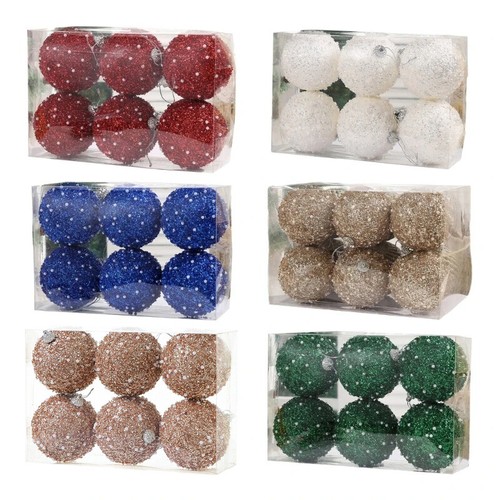 6pcs 8cm large - large, christmas