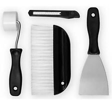 4pc Wallpaper Hanging Set Decorating Wall Paper Brush Pasting Roller Home DIY