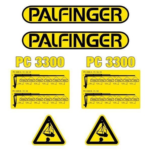Decal sticker set palfinger - set,