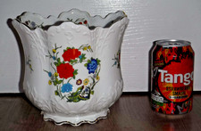 Stunning Aynsley Famille Rose Bone China ~ Planter Plant Pot ~ 1st ~ Excellent