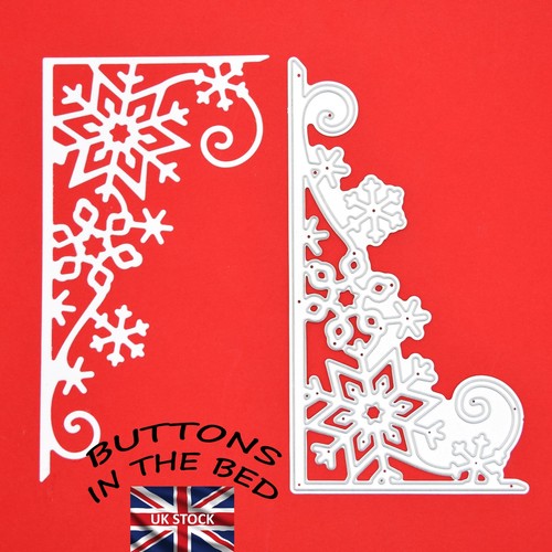 Large corner border - large, snowflake