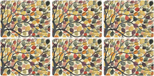 Portmeirion Home & Gifts Pimpernel Dancing Branches Placemats, Set of 6,30.5 ...