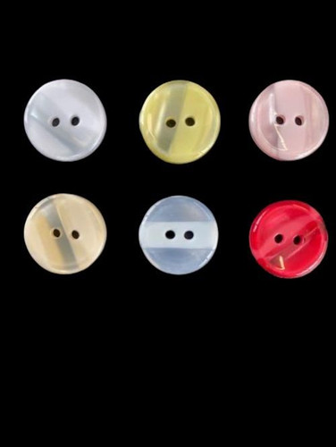Dome pearl buttons 24l - pearl,