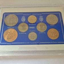 Historical 1965 Great Britain pre-decimal heritage coins presentation pack gift