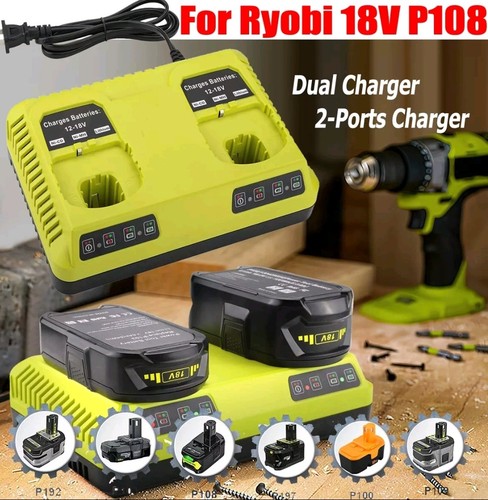 Dual fast charger - charger, ryobi