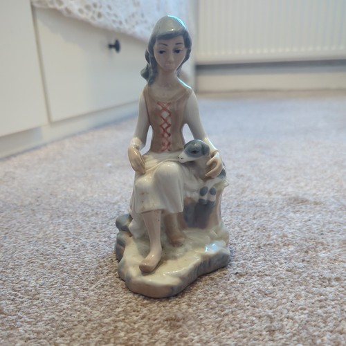 Casades art young lady - &, dog