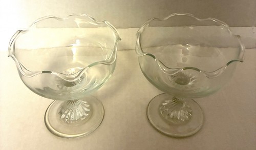 Small vintage fluted glass - 2,
