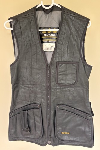 Black leather barbour - black, langdale