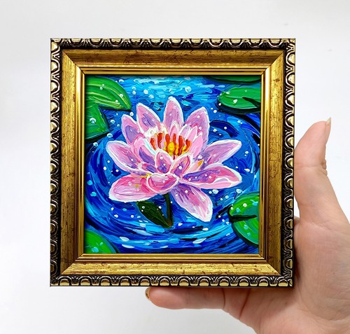 Pink water lily original - lily,