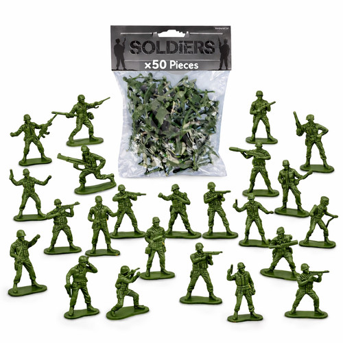 50x toy soldiers green - soldiers,