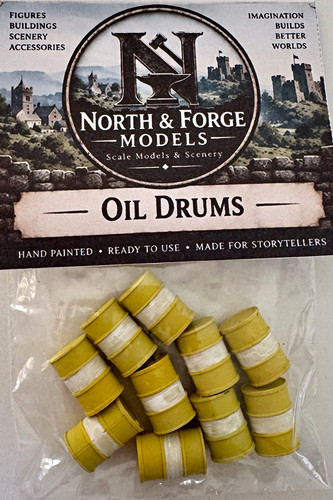 28mm wargaming oil drums - wargaming,