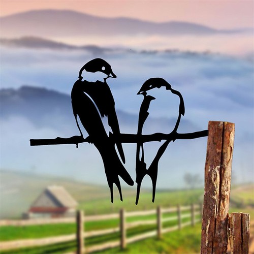 Metal art bird silhouette - bird,
