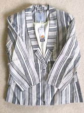 Tu Striped Blazer Navy And