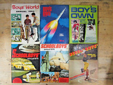 6 RETRO MIXED BOYS ANNUALS **