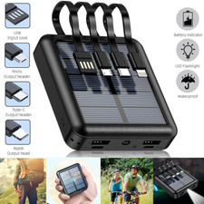 Portable 9000000mah Solar Power Bank USB Pack Battery Charger For Mobile Phone