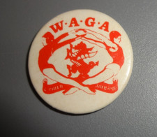 Welsh Amateur Gymnastics Association WAGA Vintage Pin Button Badge