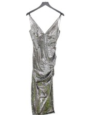 Zara Maxi Dress S in Silver