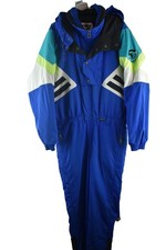 TYROLIA Blue Vintage Ski Suit size M Mens One Piece Casual Outdoors Outerwear