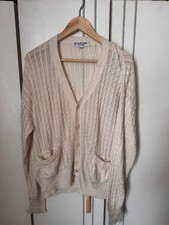Lanvin vintage cable knit cardigan - cream
