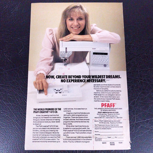 1989 pfaff sewing machine - 1989,