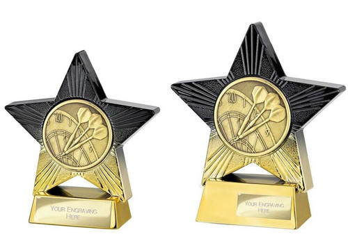 Darts trophies superstar gold - trophies,