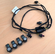 VW Polo MK6 Parking Sensor Wiring Loom + Sensors Front Bumper Grey (2017-2023)