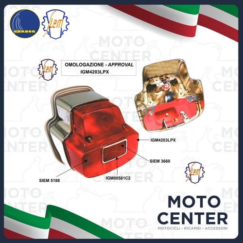 Rear light siem piaggio vespa - rear,
