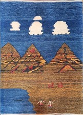 Gabbeh Wool Rug 138 x 103 cm