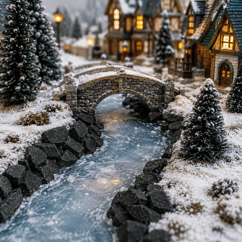 Village deco slate pieces - deco,
