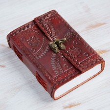 Embossed stitched leather - stitched,