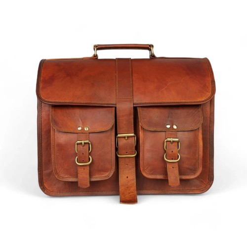 Leather vintage laptop - leather,