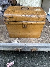 Vintage Old Trunk Storage Logs Kindling Original Paint Small