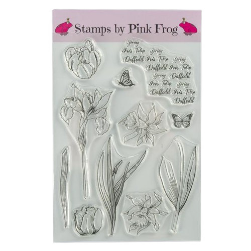 Pink frog crafts spring - frog,