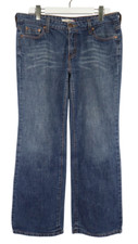 Levi's 545 Low Boot Cut Jeans Women (UK) 14 Zipper Fade Effect Whiskers