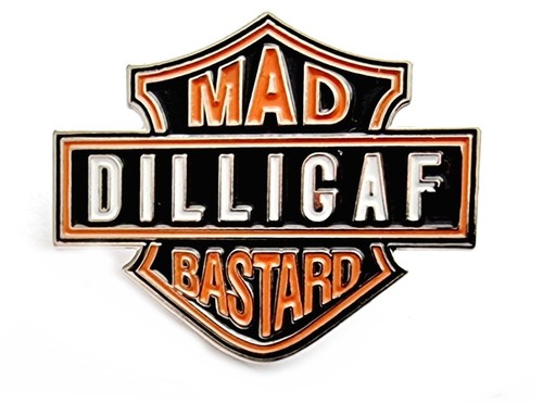 Dilligaf metal enamel pin - dilligaf,