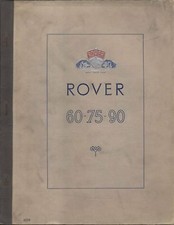 Rover P4 1955 Models 60 75 &