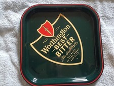 WORTHINGTON BEST BITTER  NEW  UNUSED  METAL  BAR / BEER TRAY