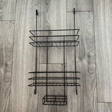 Next Black Metal Over-Shower Bathroom Storage Caddy – Hanging Design