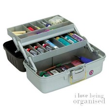 Grey Medium 2-Tray Caddy Art
