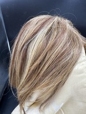 Kanekalon Vibrate Short Brown Brunette / Blonde Highlighted Wig Adjustable