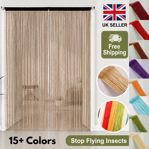 Door strip curtain stop - door, flying