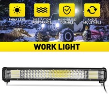 2x LED Work Light Bar Flood Spot Lamp Offroad Driving Car Truck ATV SUV UTV 23''